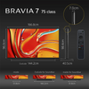 Sony BRAVIA 7 Series 75-Inch 4K Ultra HD AI Smart Mini LED Google TV - K-75XR70